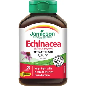 Echinacea High Potency 4,000 mg Softgels for Colds & Flu Relief - 30 Count
