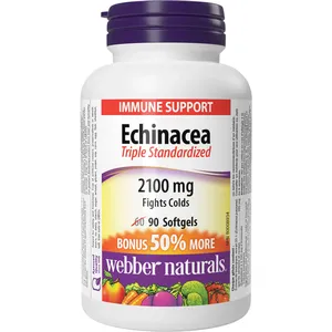 Echinacea Triple Standardized 2100 mg Softgels - Organic Echinacea for Upper Respiratory Support