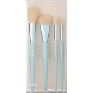 Eco Chic Brush Set - 4 Piece Sustainable Makeup Brushes with Recycled Fibers and Handles