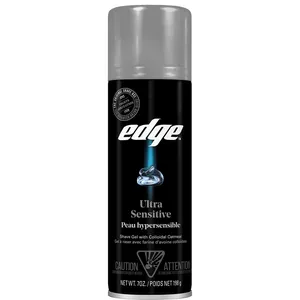 Edge Ultra Sensitive Mens Shave Gel with Colloidal Oatmeal for Smooth, Irritation-Free Shaving