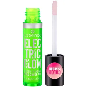 Electric Glow Colour Changing Lip & Cheek Oil - pH Reactive Peach Kernel Oil for Natural Shine