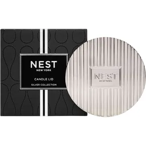 Elegant Silver Collection Classic Candle Lid - Preserves Fragrance, Protects Wax, Dual Use Base