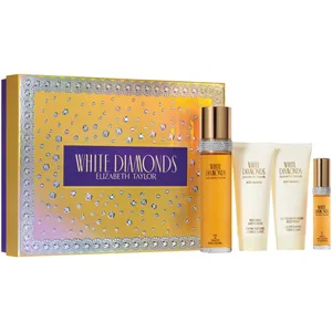 Elizabeth Taylor White Diamonds Eau de Toilette Gift Set - 4 Piece Luxury Fragrance for Women