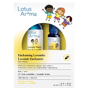 Enchanting Lavender Hair Protection Kit - 100% Natural Lice Prevention for Kids
