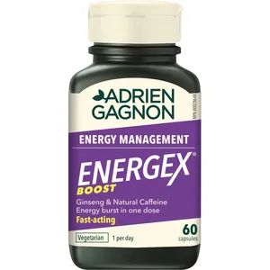 Energex Boost Energy Capsules - Enhance Mental Performance & Fight Fatigue with Kola Nut & Ginseng