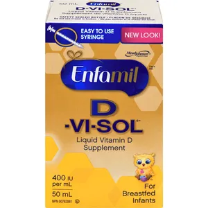Enfamil D-Vi-Sol Vitamin D Supplement for Infants, 50mL - Doctor Recommended, 400 IU Daily Dose