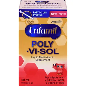 Enfamil POLY-VI-SOL Liquid Multi-Vitamin Supplement for Toddlers, 50mL, Kosher, Doctor Recommended