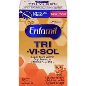 Enfamil Tri-Vi-Sol Liquid Multi-Vitamin Supplement, Vitamins A, D & C, 50ml for Infants & Toddlers