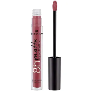 Essence 8H Matte Liquid Lipstick - Soft Beige, Quick-Drying, Velvety Matte Finish, Long-Lasting