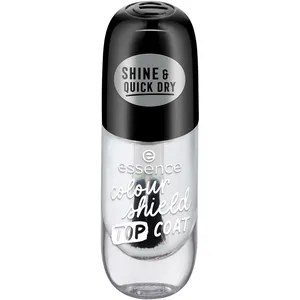 Essence Colour Shield Top Coat - No Animal Testing, Paraben-Free, High-Gloss Finish for Salon Quality