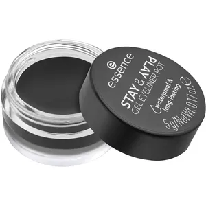 Essence Stay & Play Gel Eyeliner Pot - Brown, Long Lasting Waterproof Formula for Flawless Eye Makeup