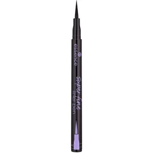 Essence Super Fine Liner Pen - Deep Black, Smudge-Proof, Long-Lasting Eyeliner for Perfect Winged Looks