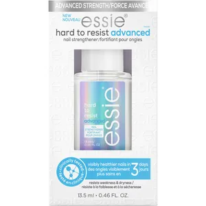 Essie Hard to Resist Advanced Nail Strengthener, 8-Free Vegan Formula, Clear, 13.5 ml