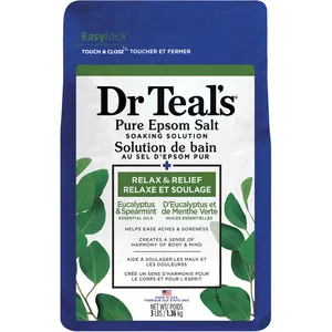 Eucalyptus & Spearmint Epsom Salt Soaking Solution for Relaxation and Skin Revitalization