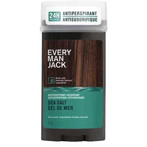 Every Man Jack Antiperspirant Deodorant Sea Salt - 24-Hour Protection, Naturally Derived Ingredients