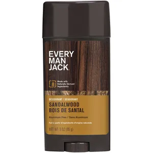 Every Man Jack Sandalwood Deodorant - Naturally Derived, No Animal Testing, Fully Recyclable Packaging