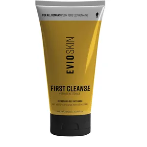 Evio Beauty First Cleanse Jelly Cleanser - Gentle Soap-Free Formula with Hyaluronic Acid & Eucalyptus