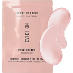 Evio Beauty Hydrogel Eye Therapy Pink Perspective - 6 Pk for Puffiness, Collagen Boost & Hydration