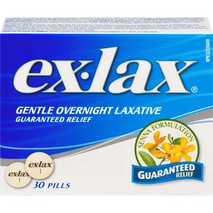 Ex-Lax Constipation Relief Pills, 15mg Sennosides - Effective Overnight Relief