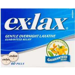Ex-Lax Gentle Overnight Laxative - Senna Formula for Guaranteed Relief - 15 mg - 30 Tablets