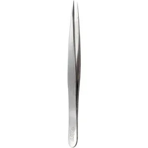 Extra Sharp Tweezers for Precision Hair Removal - Silver Stainless Steel, Lifetime Guarantee