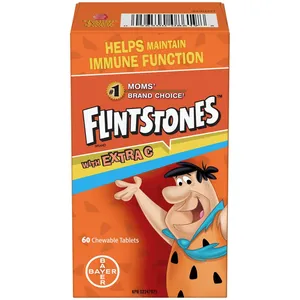 FLINTSTONES Multivitamins with Extra C for Kids - Supports Growth, Immune Function & Bone Health