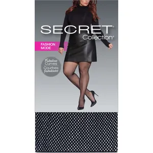 Fabulous Curves Fashion Tight - Noir - Size 2+ - Ultimate Comfort & Stretch Legwear