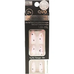 Faux Black Nail Kit with Glue - Easy Application for Salon-Quality Results in Minutes