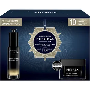Filorga Global-Repair Gift Box for Mature Skin - Elixir & Cream Duo to Enhance Radiance