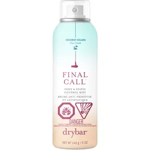 Final Call Frizz & Static Control Mist - Coconut Colada Scent, 24HR Humidity & Flyaway Control