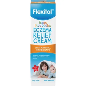 Flexitol Happy Little Bodies Eczema Relief Cream - Steroid Free, 5% Colloidal Oatmeal, Fragrance Free