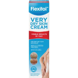 Flexitol Very Dry Skin Cream 12.5% Urea for Optimal Hydration & Protection, Non-Greasy Formula