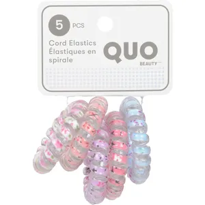 Floral Cord Hair Elastics - Eco-Friendly, No Damage, Perfect for All Hair Types, Fully Recyclable