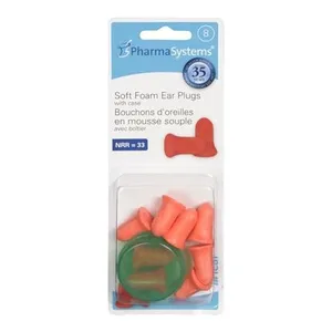 Foam Ear Plugs, Pink - 8 Count for Noise Reduction, Sleep Quality & Hearing Protection