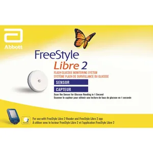 FreeStyle Libre 2 Sensor - Real-Time Glucose Monitoring for Diabetes Management, 14-Day Wear