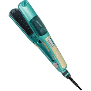 Frizz Protection Steam Straightener - 1.5" Plates, Ionic Technology for Healthy, Sleek Hair