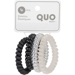 Frosted Cord Elastics - Fully Recyclable Hair Ties for All Hair Types - Quo Beauty