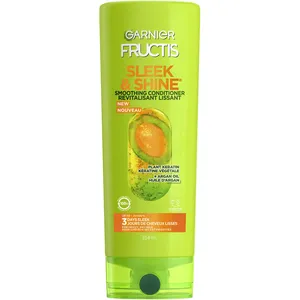 Fructis Sleek & Shine Fortifying Conditioner for Long-Lasting Frizz Control in Humidity