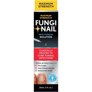 Fungi-Nail Liquid Antifungal Treatment - Maximum Strength for Athlete's Foot & Toe Fungus, Travel Size