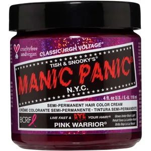 Fuschia Shock Semi-Permanent Hair Color Cream - Vegan & Cruelty-Free for Bright, Bold Results