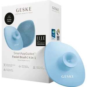 GESKE Facial Brush 4-1 Aquamarine Black - SmartAppGuided Cleansing, AI Skin Scan & 11 Colors