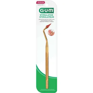 GUM Stimulator Permanent Handle & Rubber Tip for Healthy Gums - Ergonomic Non-Slip Design