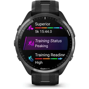 Garmin Forerunner 965 Black - Premium GPS Running Smartwatch with AMOLED Display & 23 Days Battery Life
