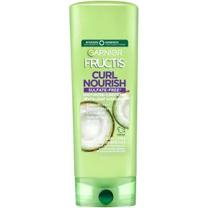 Garnier Fructis Curl Nourish Conditioner 354mL - Sulfate-Free, Coconut Oil & Elasto-Protein for Curls