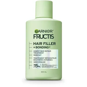 Garnier Fructis Hair Filler Pre-Shampoo Treatment for Damaged Hair, 15% Peptide Complex