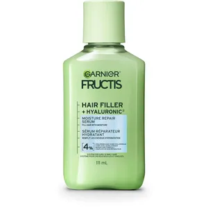 Garnier Fructis Hair Filler Serum with Hyaluronic Acid for Curly Hair - 15X Moisture & 100 Hours Frizz Control