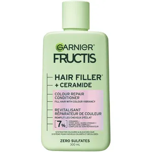 Garnier Fructis Hair Filler + Ceramide Conditioner for Colored Hair - 9X Smoother, 4 Weeks Color