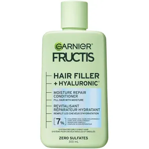 Garnier Fructis Hair Filler + Hyaluronic Acid Conditioner for Curly & Wavy Hair, 15X Moisture