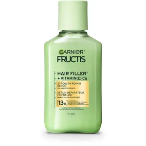 Garnier Fructis Hair Filler + Vitamin C Serum for Weak Damaged Hair, 4X Less Breakage, 79% Strength