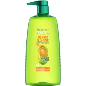 Garnier Fructis Sleek & Shine Shampoo for Frizz Control in 97% Humidity, 3-Day Sleek Hair